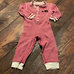 Roots Red and White Striped Kids Pajamas